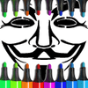 Anonyme Maskenfärbung