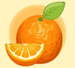 Malbuch: Orange